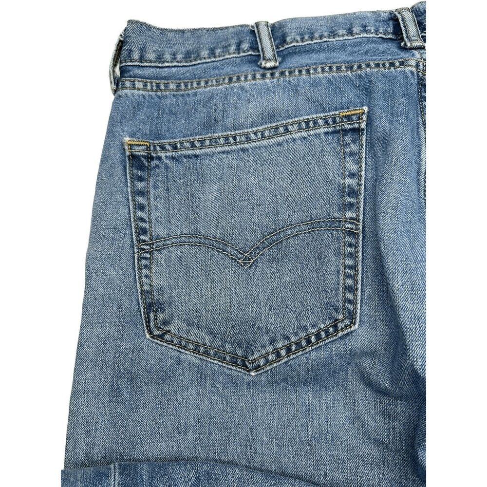 Levi’s 505 Regular Fit Jeans 38x34 Blue Denim Straight Leg Medium Wash Men’s - Picture 5 of 13